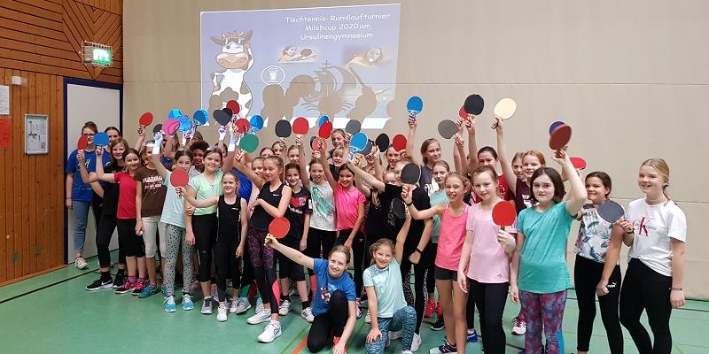 40 Teilnehmerinnen beim diesjährigen Milchcup im Ursulinengymnasium