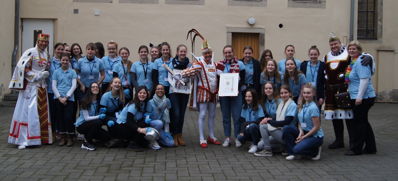 Das Kölner Dreigestirn am 25.01. in der Ursulinenschule
