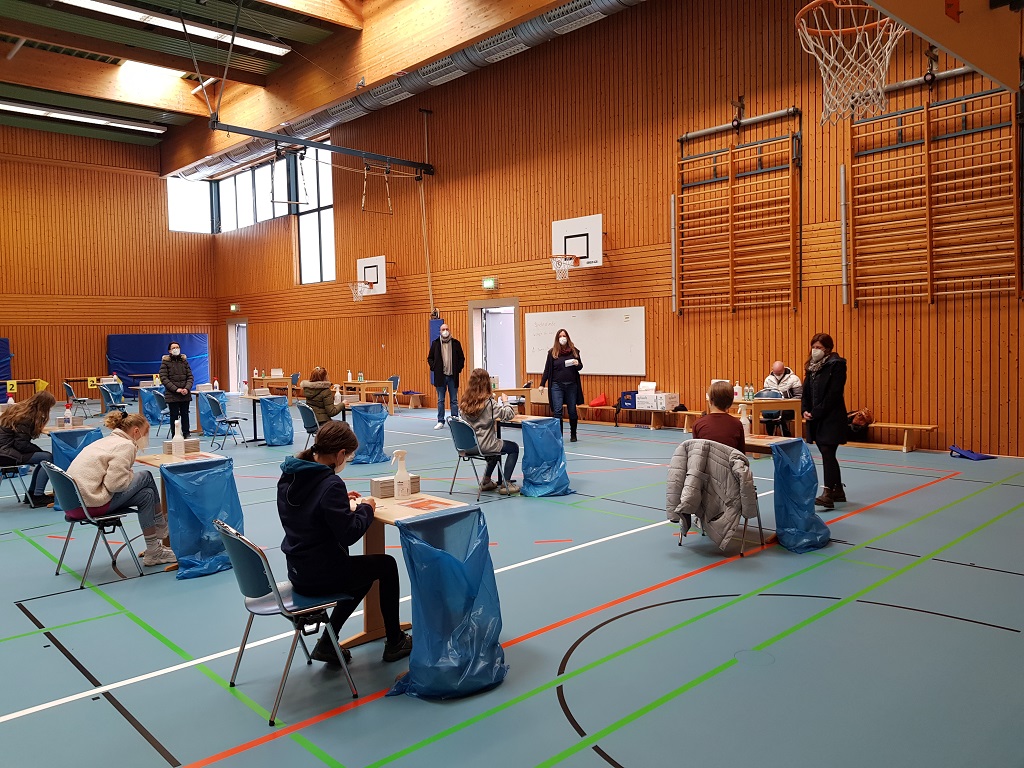Schülerschnelltestung im 15-Minuten-Takt