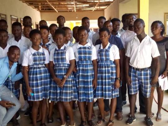 Neujahrsgrüße der Regentropfen Senior High School aus Bolgatanga (Ghana)