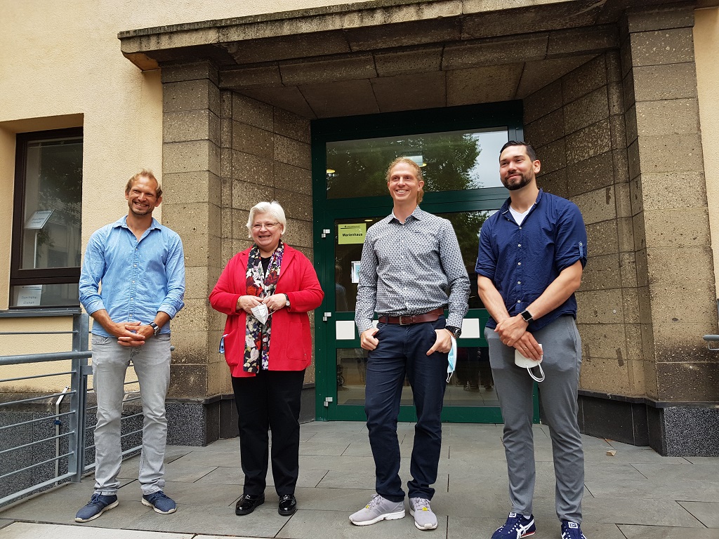 Christoph Weber, Monika Burbaum, Nicolas Niermann und Max Schirmer (v.l.n.r.)